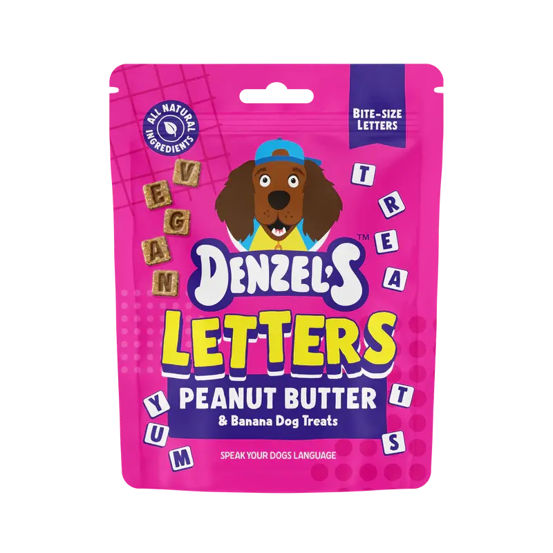 Denzels Dog Treats Peanut Butter And Banana Letters For Dogs Denzel's