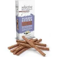 Selective Naturals Forest Sticks For Guinea Pigs, Rabbits And Chinchillas BlackBerry And Chamomile Treat 60g Selective Naturals