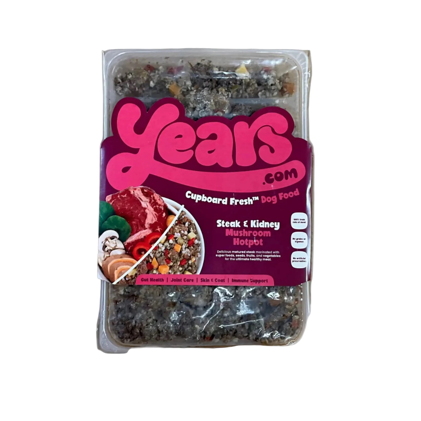 Years Steak & Kidney Mushroom Hotpot Cupboard Fresh Dog Food 320g Years