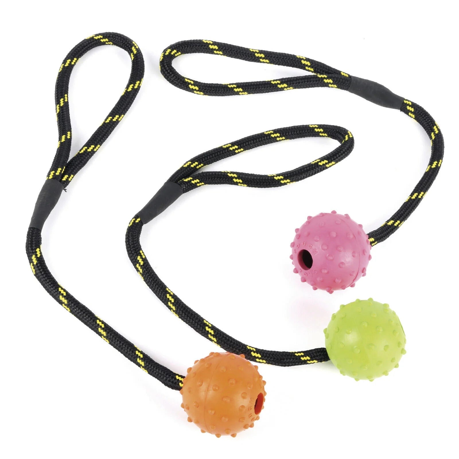 Happy Pet Rope Ball 2.5” Assorted Colours Happy Pets
