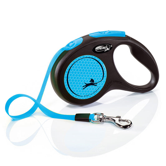 Flexi Lead Neon Small Tape 5m Blue Origin Pets Longton