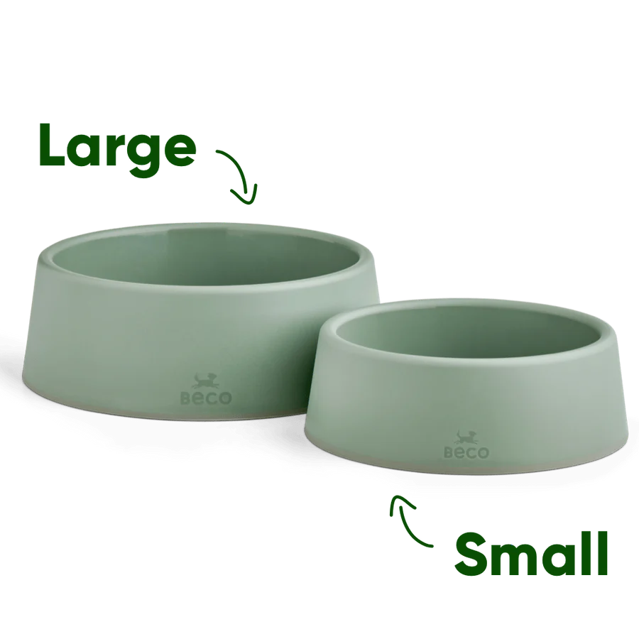 Beco Steady Dog Bowl Green Large Beco