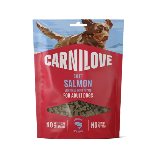 NEW Carnilove Salmon With Thyme Soft Dog Treats 200g Origin Pets Longton