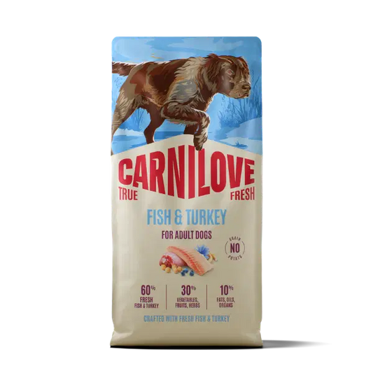 Carnilove NEW True Fresh Fish And Turkey Grain Free Dog Food 1.5kg Carnilove