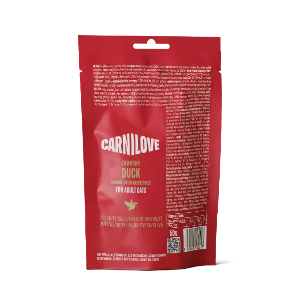 Carnilove NEW Duck With Rasberries Cat Treats Origin Pets Longton