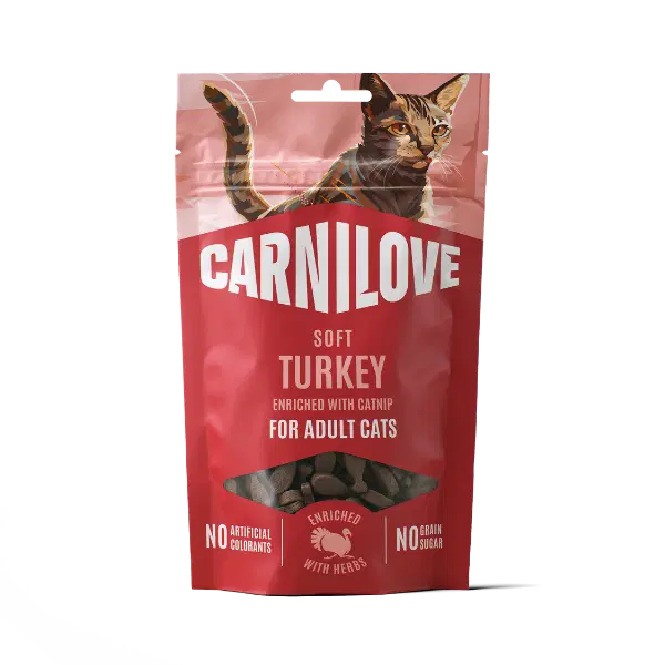 Carnilove Soft Turkey Enriched With Catnip Cat Treats 50g