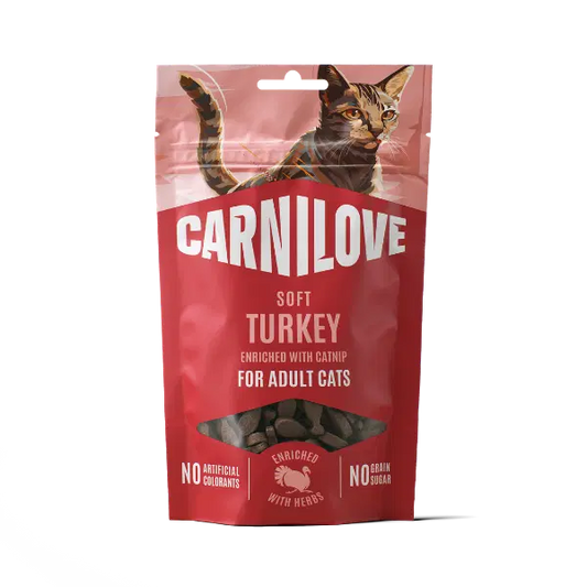 Carnilove Soft Turkey Enriched With Catnip Cat Treats 50g