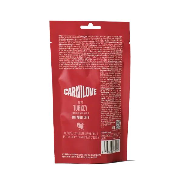 Carnilove Soft Turkey Enriched With Catnip Cat Treats 50g