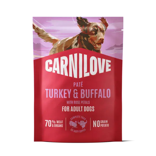Carnilove NEW Turkey And Buffalo Pate With Rose Petals 300g