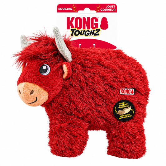Kong Toughz Highland Cow Medium Dog Toy