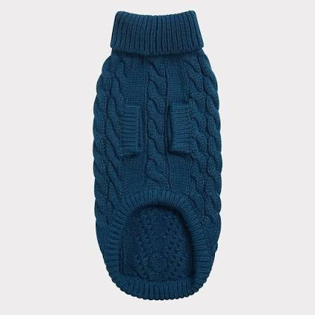 GF Pet Chalet Sweater Dark Teal XS
