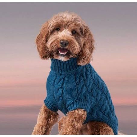 GF Pet Chalet Sweater Dark Teal XS