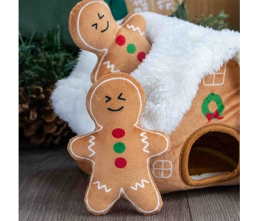 Ancol Gingerbread Snuffle House Christmas Dog Toy