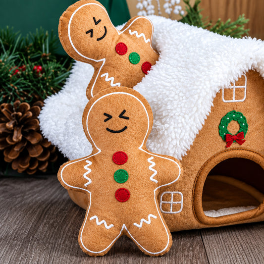 Ancol Gingerbread Snuffle House Christmas Dog Toy