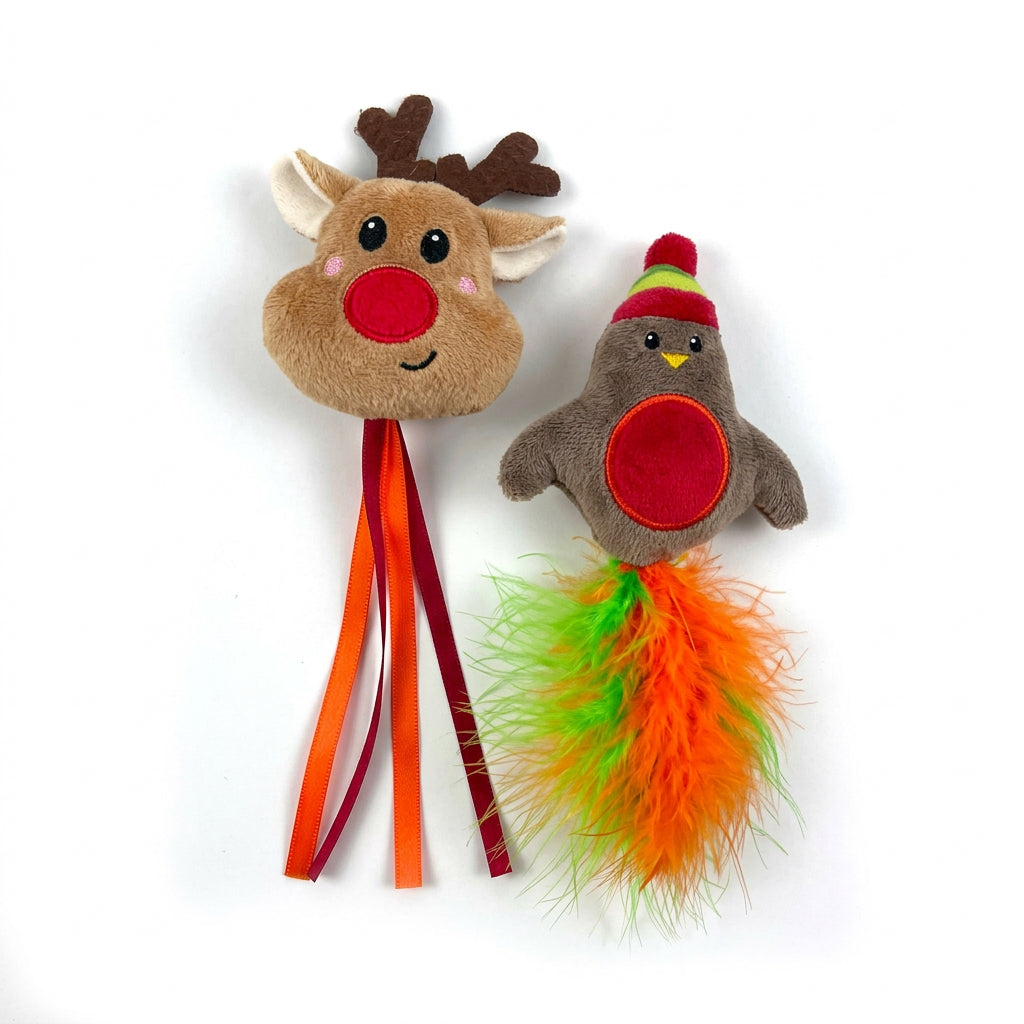 Happy pet Christmas Cat Toy 2pk
