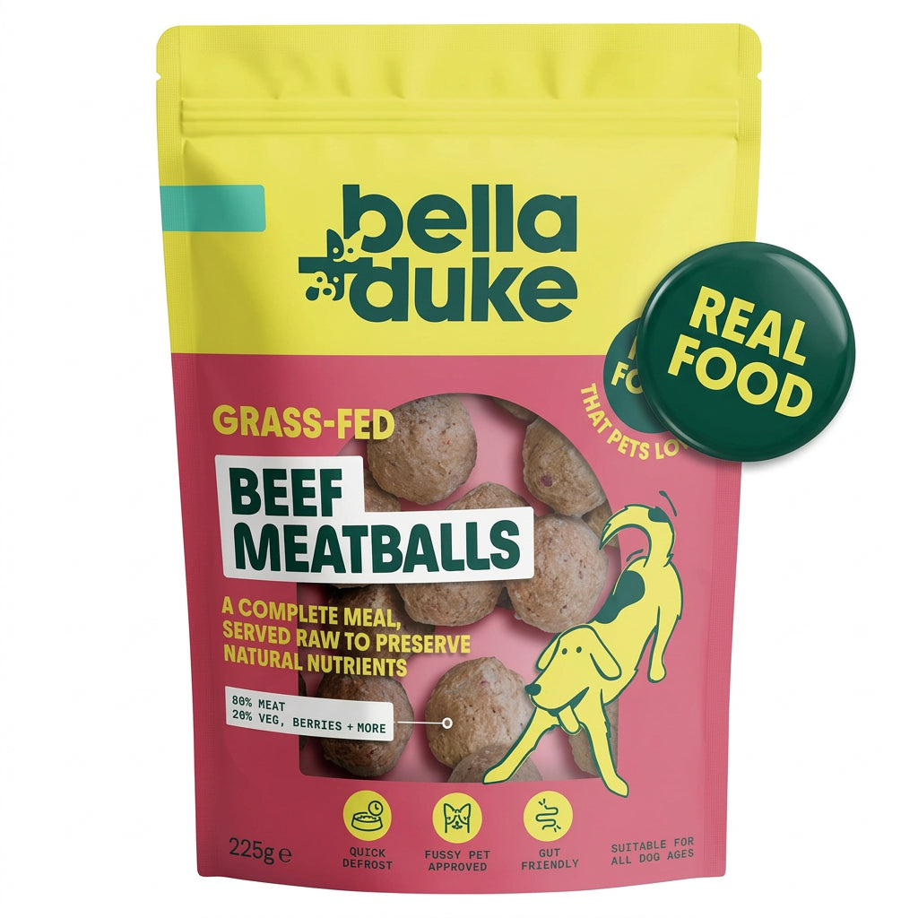 Bella + Duke Grass Fed Beef Meatballs Complete Raw Meal 225g