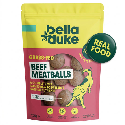 Bella + Duke Grass Fed Beef Meatballs Complete Raw Meal 225g