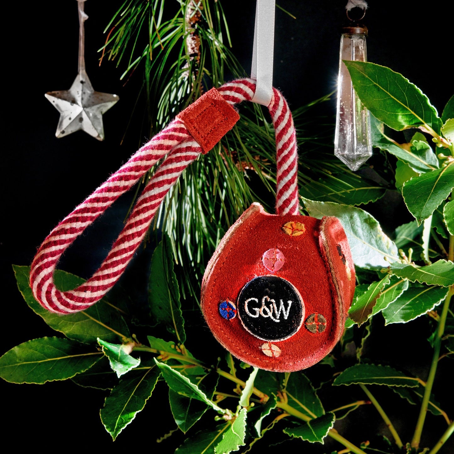 Green & Wild's Monsieur Bauble Christmas Dog Toy