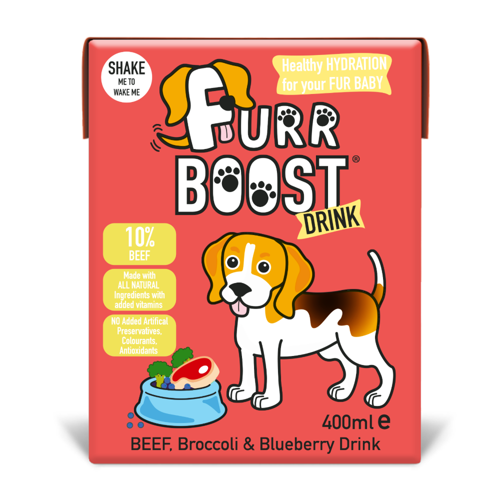 Furr Boost Nutritional Dog Drink with Pork, Salmon, Vegan, Chicken, and Beef Recipes