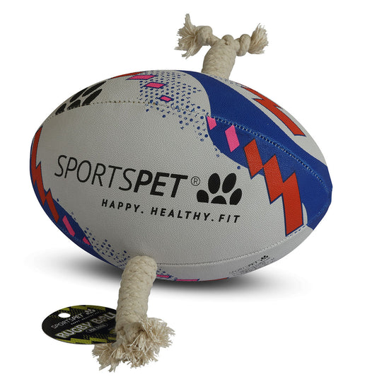 SPORTSPET Rugby Ball Dog Toy