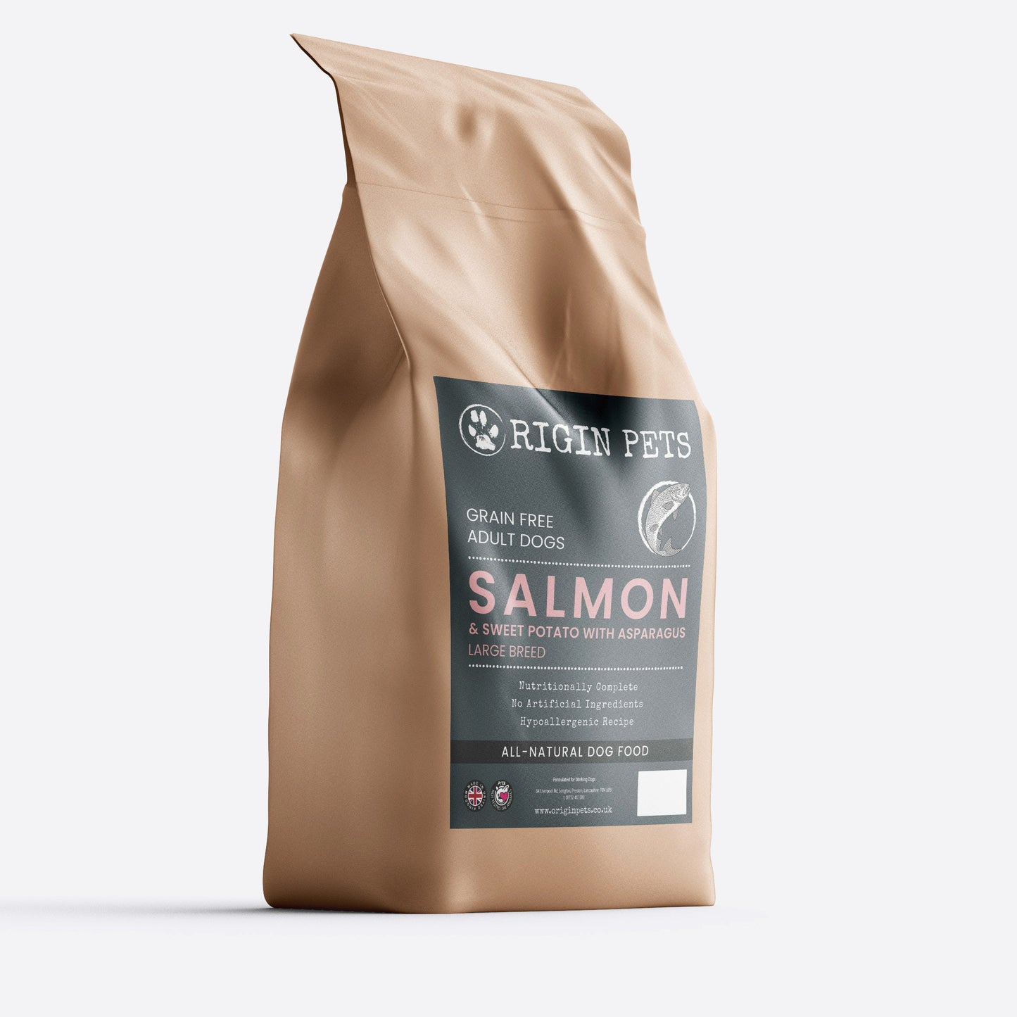 Origin Pets Grain Free Salmon & Sweet Potato Dog Food - Adult