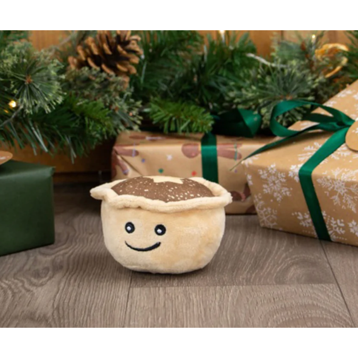 Ancol Matty Mince Pie Christmas Dog Toy