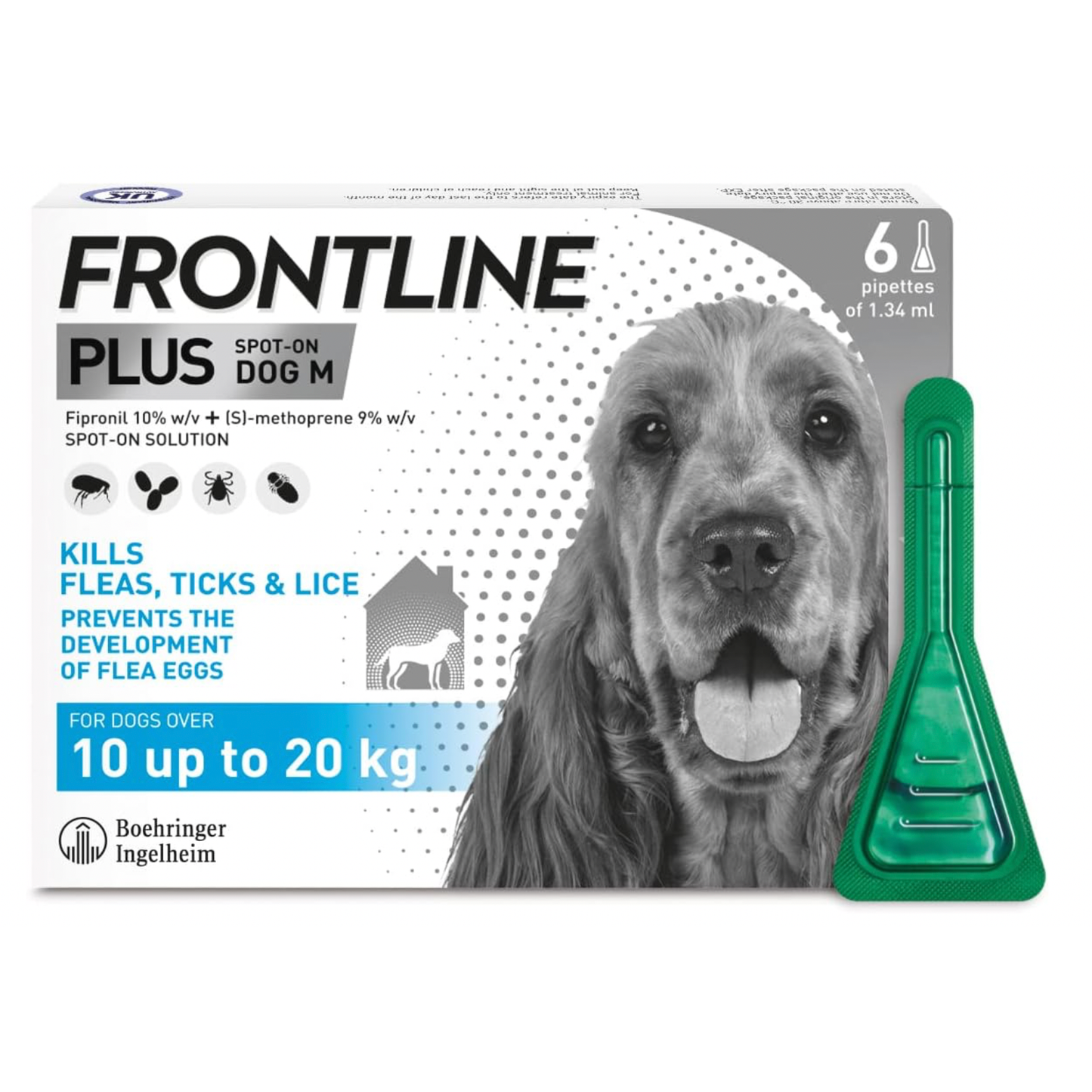 Frontline Plus M Dog x 6 10-20KG