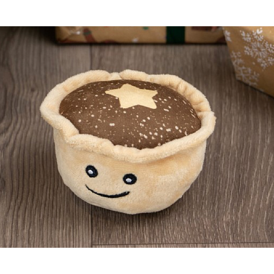 Ancol Matty Mince Pie Christmas Dog Toy