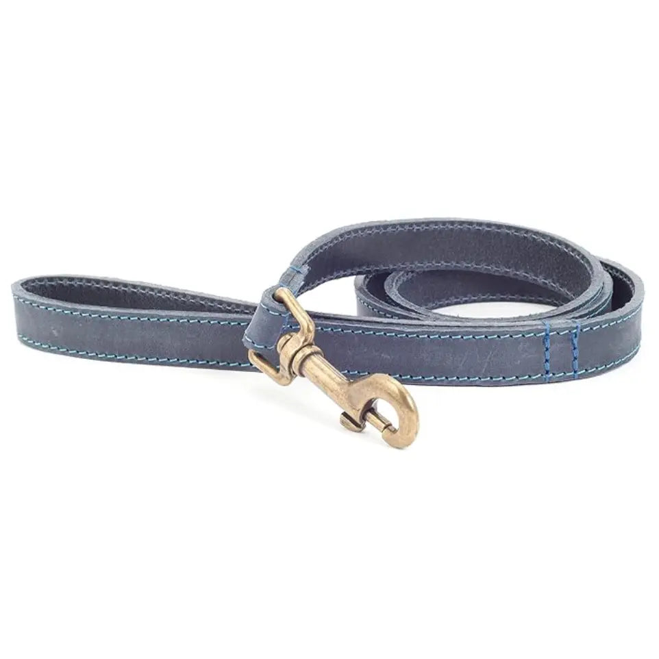 Timberwolf Leather Lead Blue 60cmx19mm Timberwolf