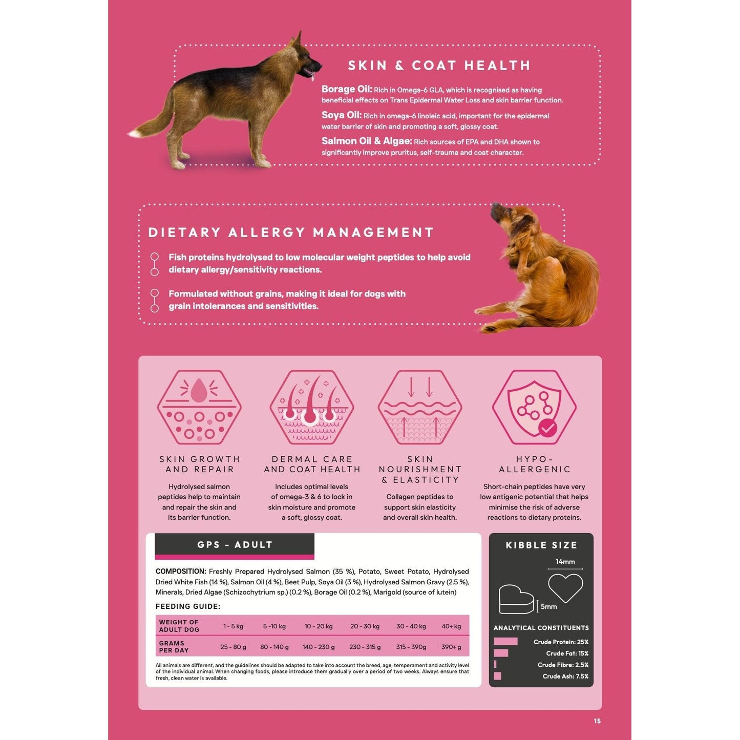 Origin Pets Grain Free Skin & Coat Care Adult Dog Food 1.5kg Origin Pets Longton