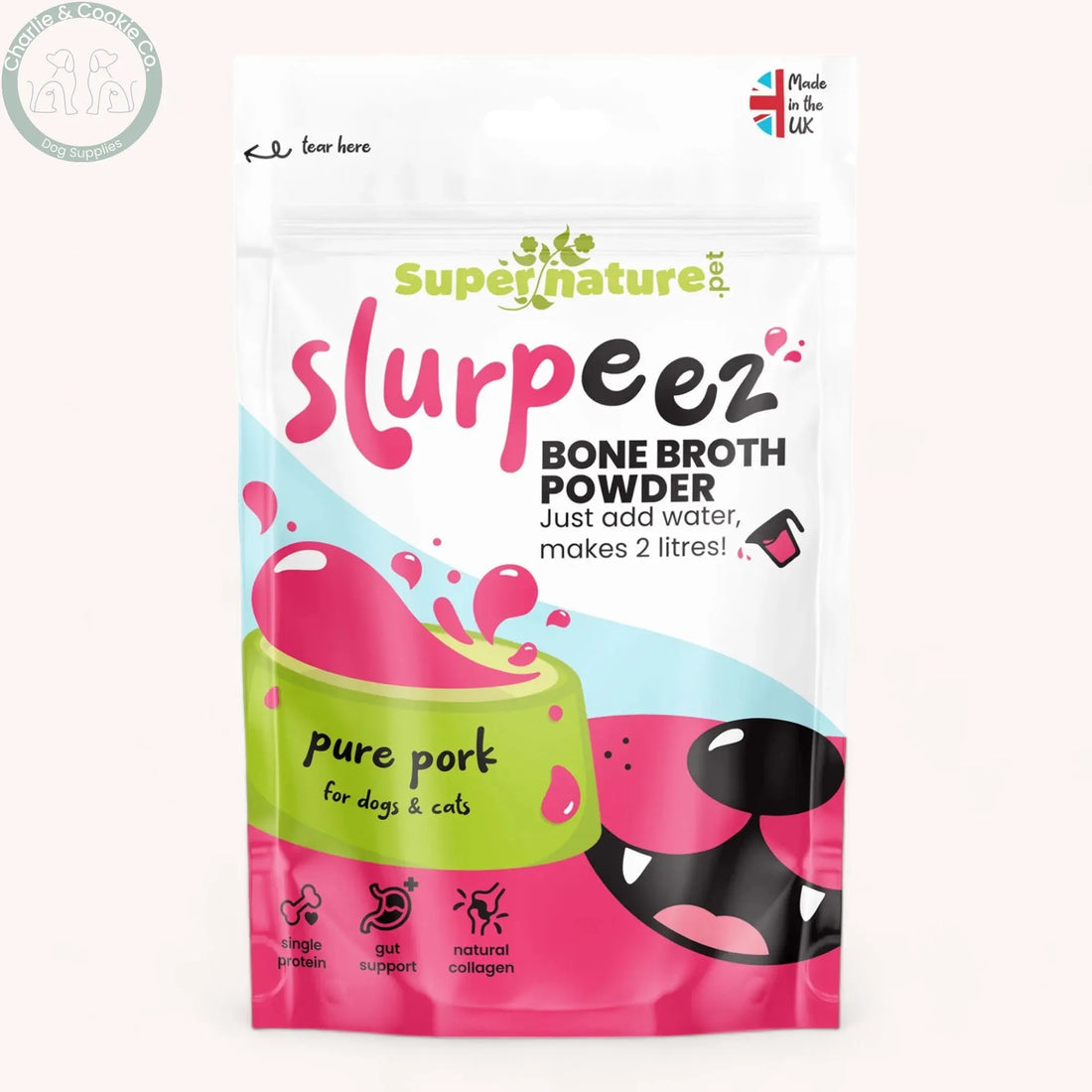 Slurpeez Dog Bone Broth Powder 60g – Nourishing and Delicious Bone Broth for Dogs