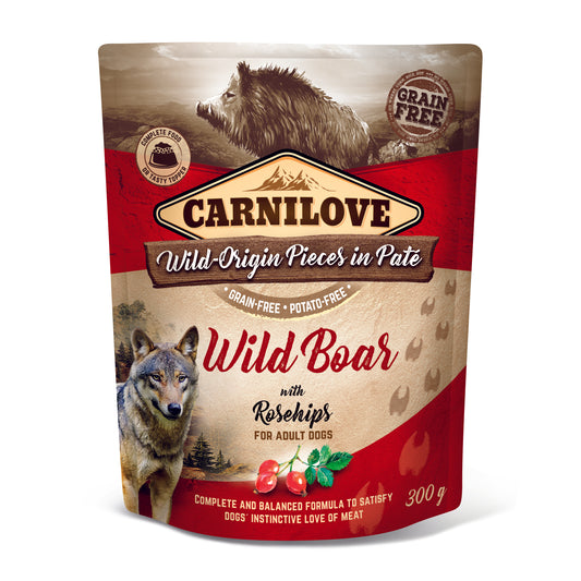 Carnilove Wild Boar with Rosehips Pate Dog Treat