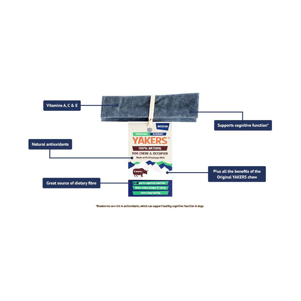 Yakers Blueberry Dog Chew Extra Large