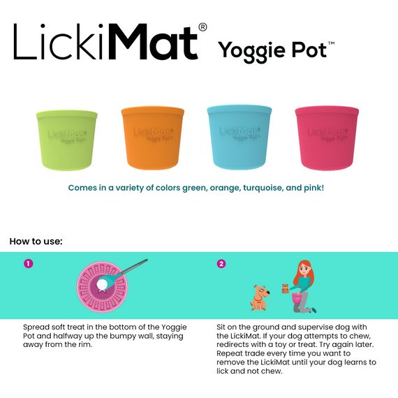 LickiMat Yoggi Pot Green