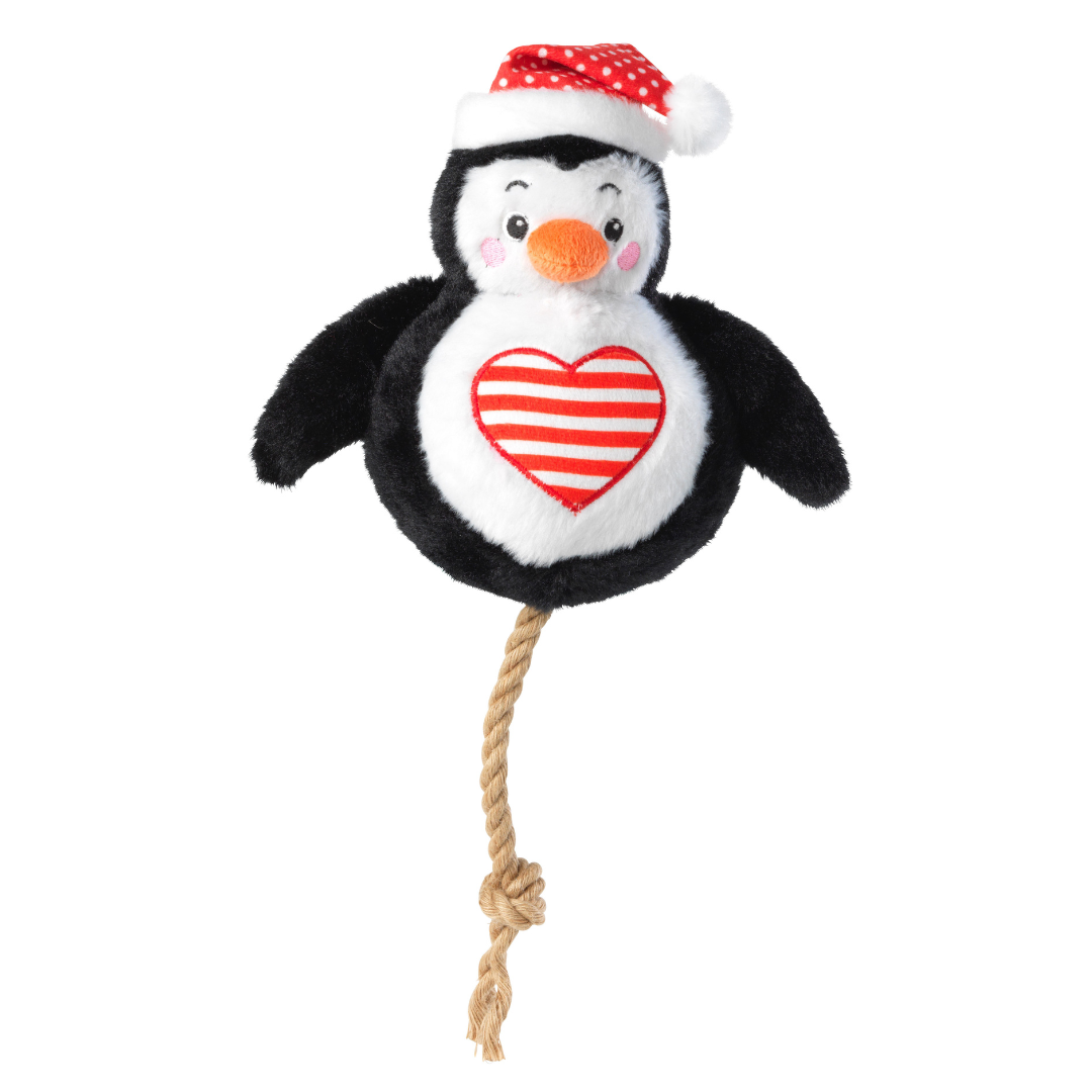 House Of Paws Penguin Snowball Dog Toy