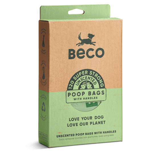 Beco Poop Bags Unscented 120 Pack Big Strong and Leakproof