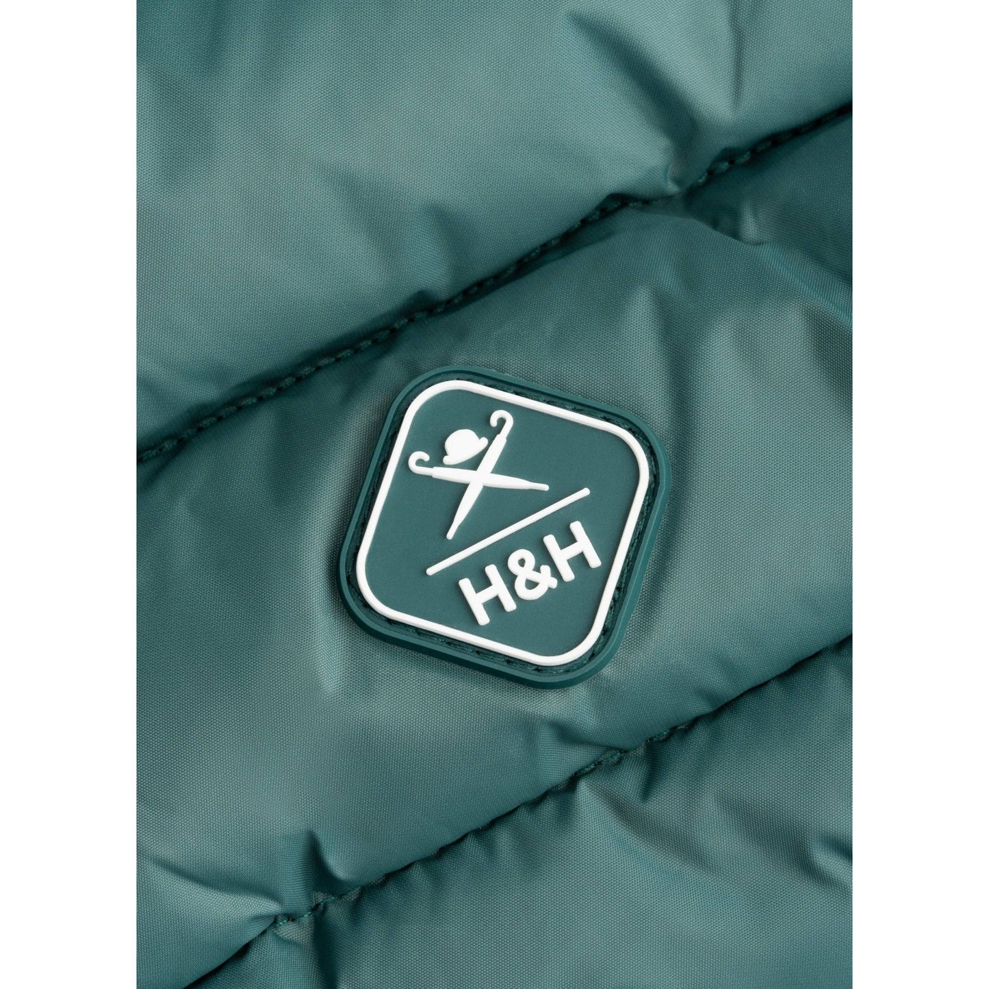 Hackett x Hugo Hudson Dog Puffer Jacket, Forest Green & Gold