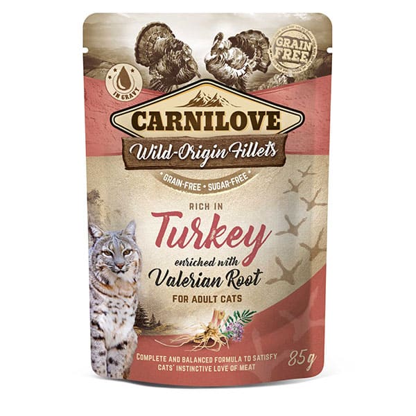 Carnilove Turkey Fillets cat wet food pouch 85g