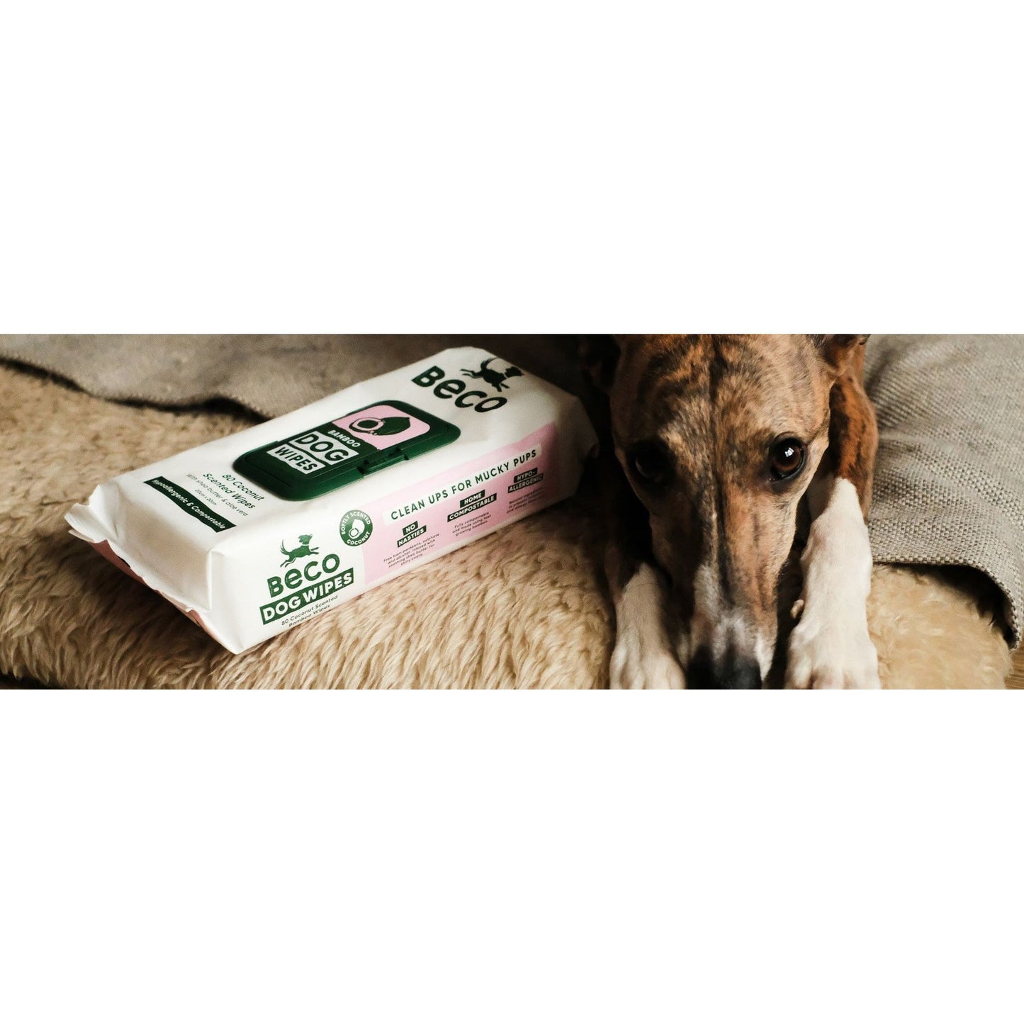 Beco Bamboo Dog Wipes Coconut