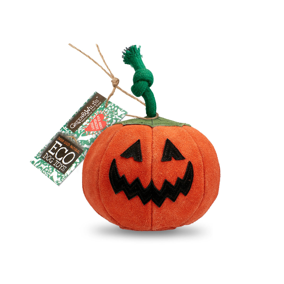 Green & Wild's Patch the Pumpkin eco dog toy