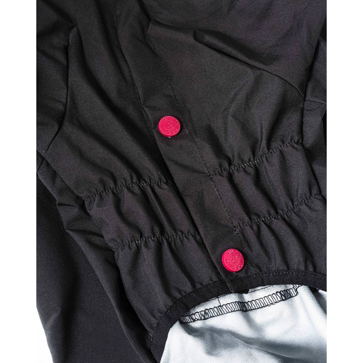 Reflective Hooded Dog Overalls - Black