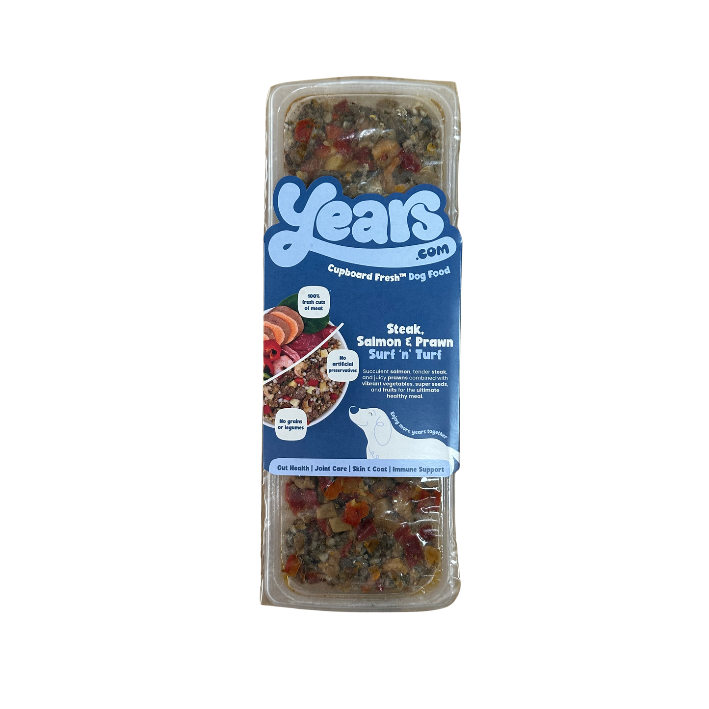 Years Steak, Salmon & Prawn Surf 'N' Turf Dog Food Years