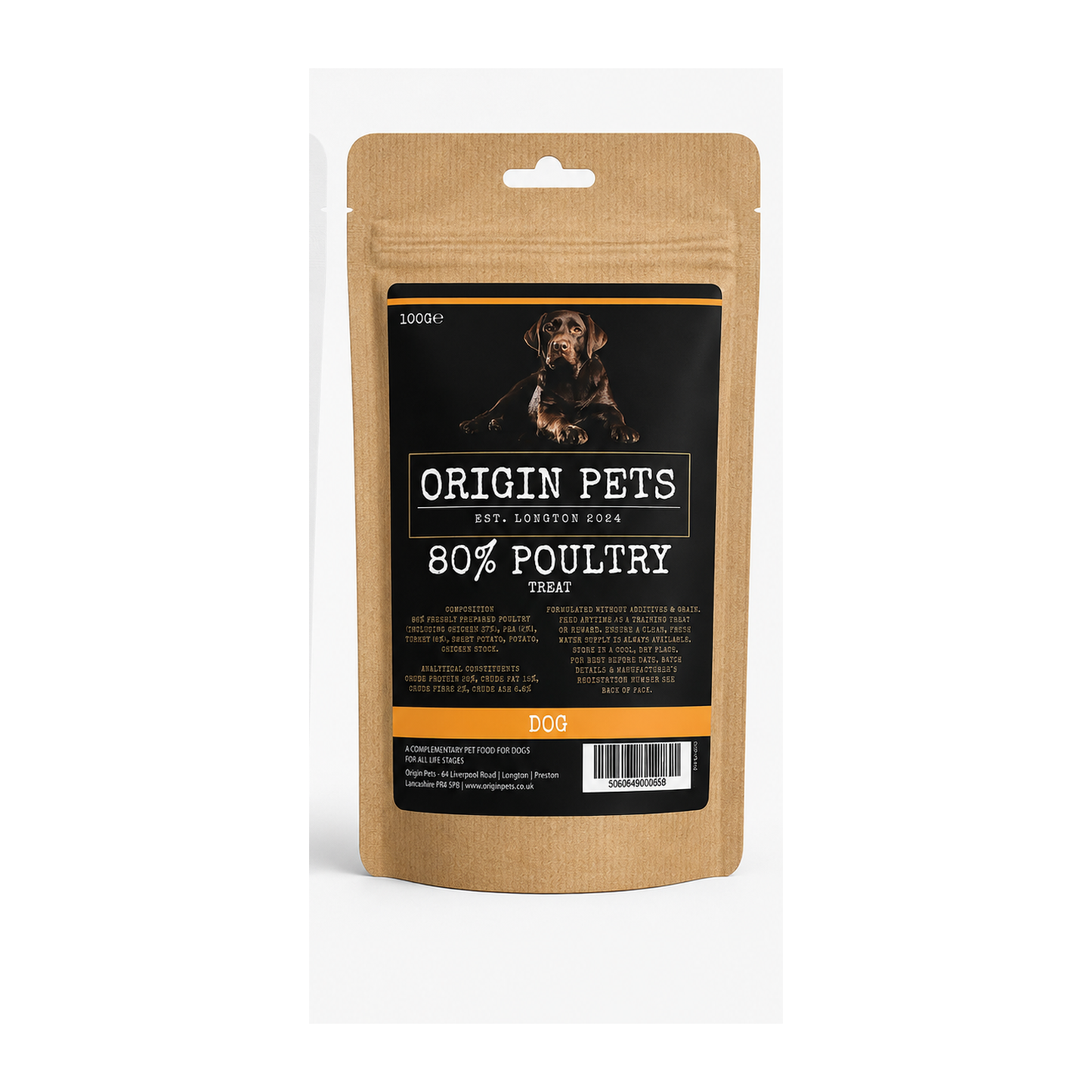 Origin Pets 80% Poultry Treat for dogs