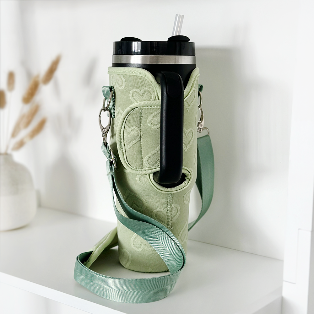 Sage Heart Tumbler Carry Case by Coconut Lane