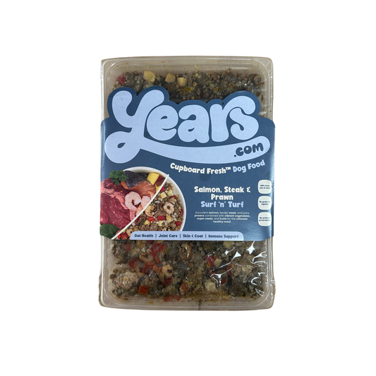 Years Steak, Salmon & Prawn Surf 'N' Turf Dog Food Years