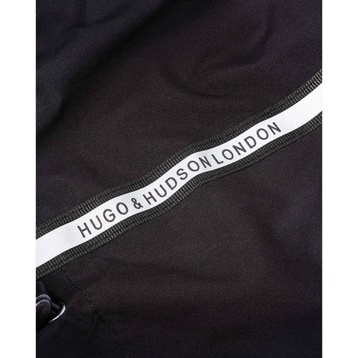Reflective Hooded Dog Overalls - Black
