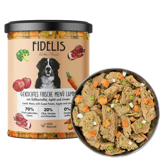 Fidelis Lamb with Sweet Potato, Apple and Lentils Dog Food - 400g