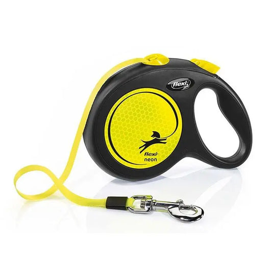 Flexi Neon Tape Lead 5m Yellow Large Flexi