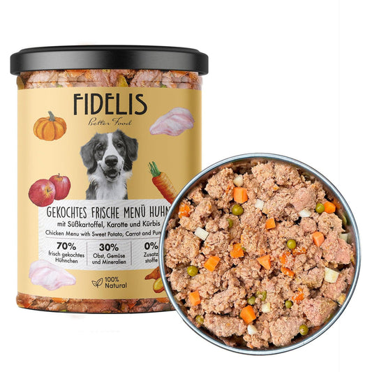 Fidelis Chicken with Sweet Potato, Carrot and Pumpkin Dog Food - 400g