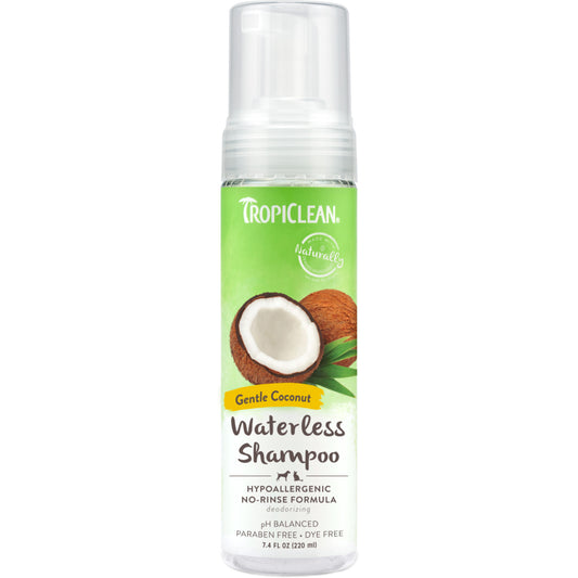 Troplclean Gentle Coconut Hypoallergenic Waterless Shampoo for Pets